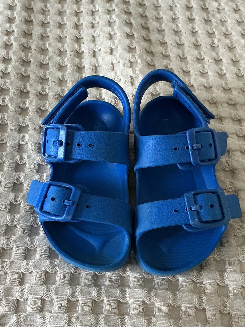 Cat & Jack Bright Blue Double-Buckle Kids Sandals
